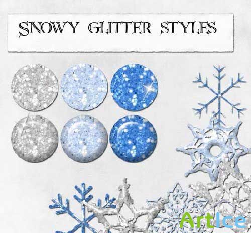 Snowy glitter styles -  