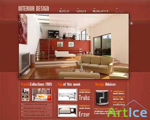 TM 9877 Interior Design Web Template