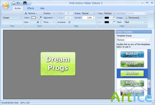 Kristanix Software Web Button Maker Deluxe 3.04