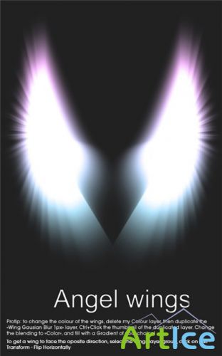  Photoshop - Angel Wings by Pokehkins