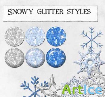 Snowy glitter styles -  