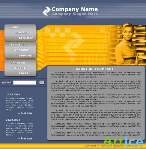 DesignLoad flash website template 604