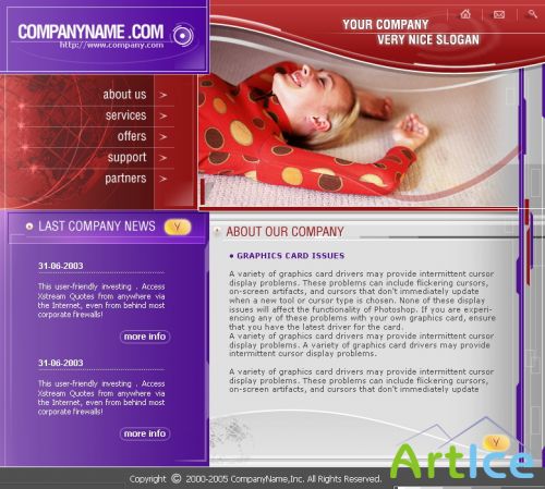 DesignLoad flash website template 851