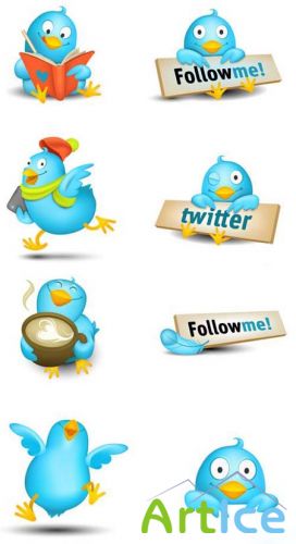 Twitter Icons Sources Vectors
