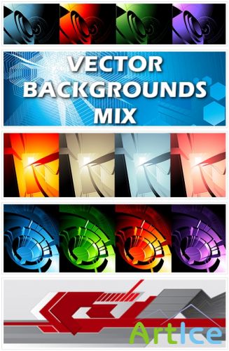Vector backgrounds mix