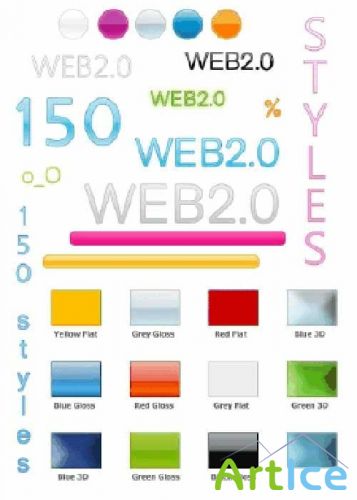 150 WEB 2.0 styles