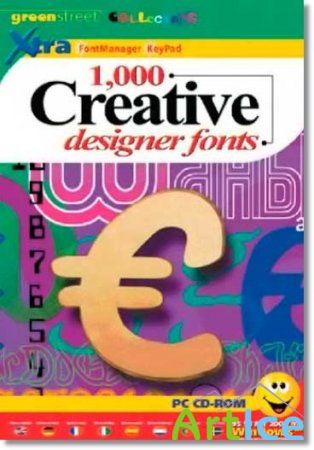 1000 Creative designer fonts.