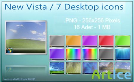 Windows-7 Vista Desktop Icons