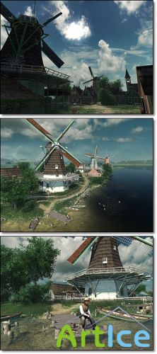 Dutch Windmills 3d