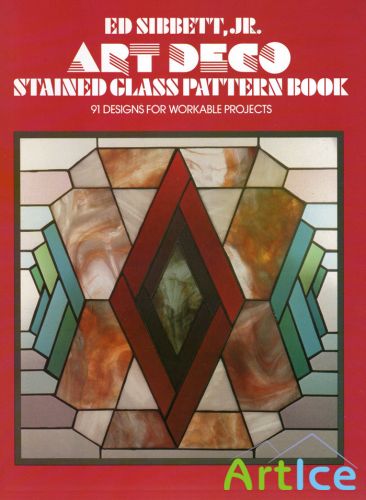 Art Deco. Stained Glass Pattern Book