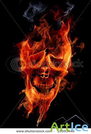 SS Frame & Skull Fire HQ Images