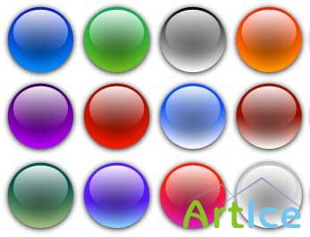 Vector Glass small balls for Adobe Illustrator