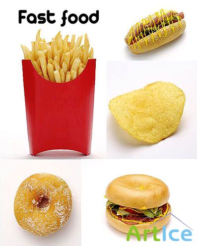 Fast Food Images Set