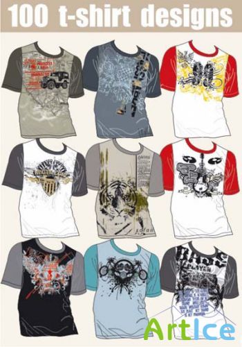 100 T-shirt Designs Vectors