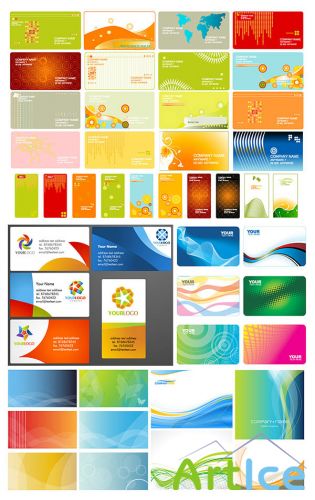 Variety of Commercial Card Vector Material