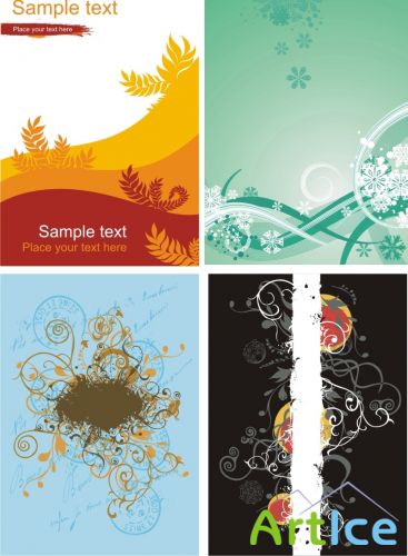 Floral Elements Vectors Vol 2 Set X