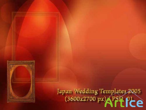 Japan Wedding Templates / (3600x2700) / PSD_01