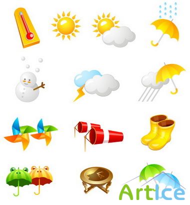 Vector Icons Weather