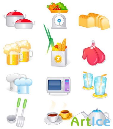 Vector Icons Cooking