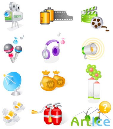 Vector Icons Entertainment