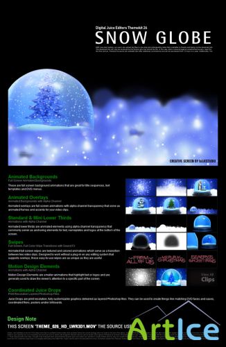 Digital Juice Editors Themekit 26 Snow Globe