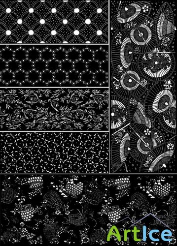 Japanese ornaments and patterns 3       3