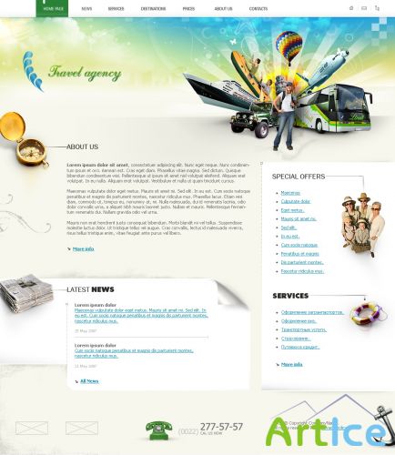 DesignLoad flash website template 5256