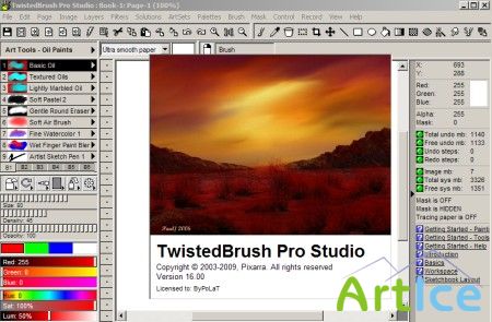 Pixarra TwistedBrush Pro Studio 16.00 Portable