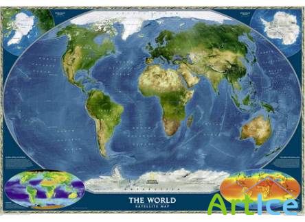 National Geographic World Satellite Map