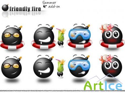 Friendly Fire Pack Icons