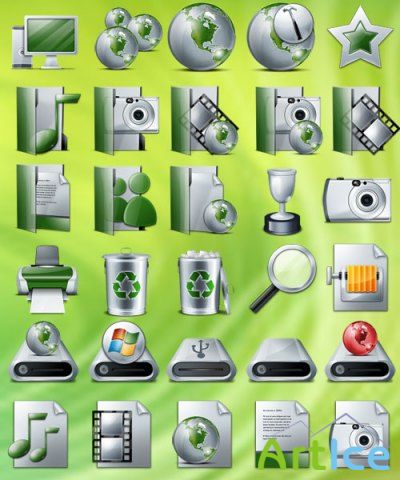 Green icons pack