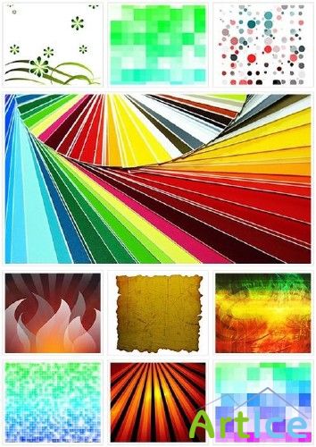 Various backgrounds.  9