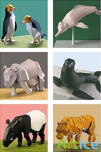 Paper Animals Models Pack#1