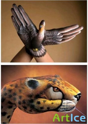 Animals by hands Art