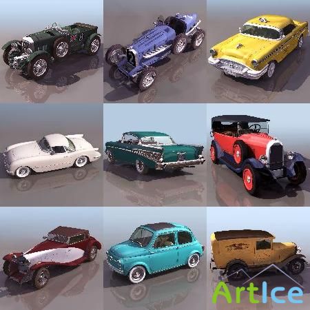 10 Auto Models for 3DsMax