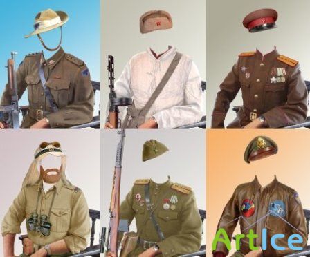 Templates for Photoshop - The Military
