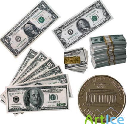 Stock Photo - Dollars & Cents