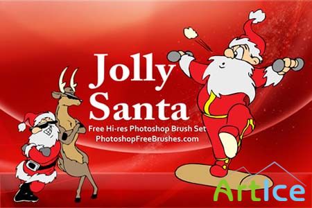 Santa Pictures - Photoshop Brushes Set
