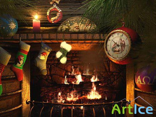 Fireside Christmas 3D Screensaver 1.0 Build 5