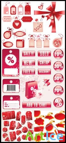 VECTOR Sale TAG STICKERS