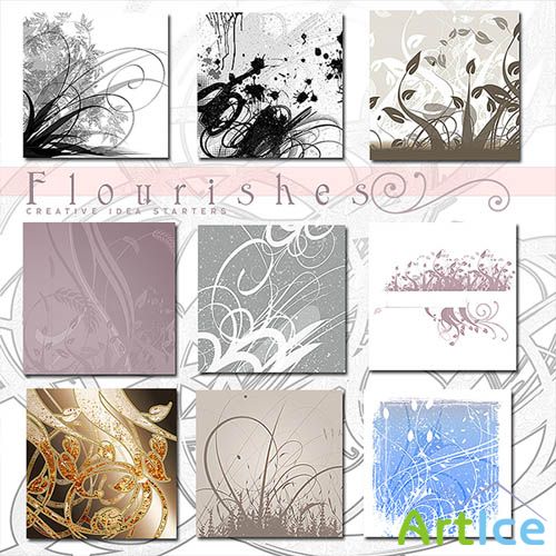 Rons Flourishes - Photoshop Brushes Pack