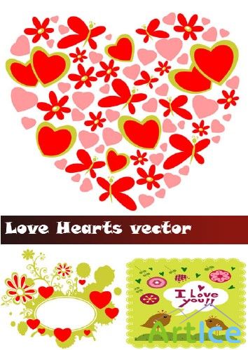 Love Hearts vector