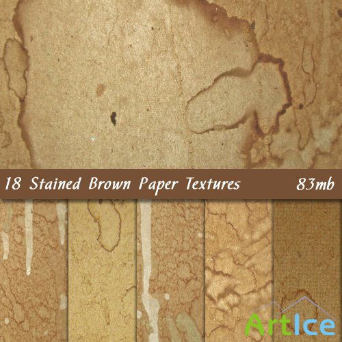 Stained Brown Paper Textures
