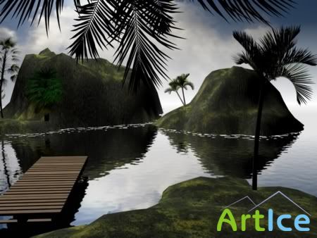 3D Animated Tropical Night Screensaver v1.0