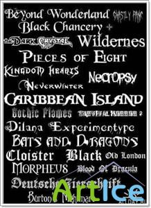 600 New Gothic fonts Collection