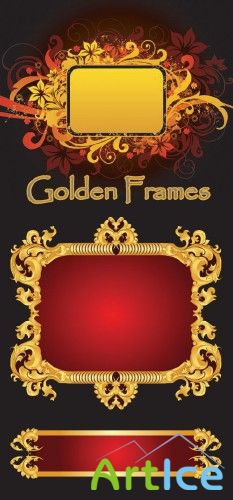 Golden Frames vector