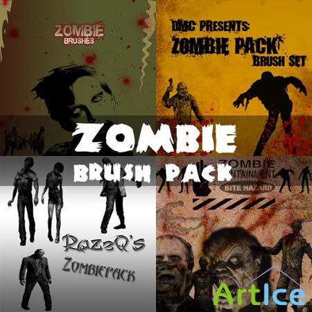 Zombie Photoshop Brushes Pack