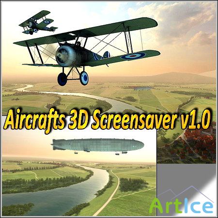 Aircrafts 3D Screensaver v1.0 Rus