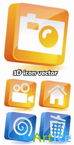 3d icon vector