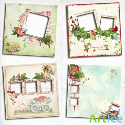 Vintage photo frames
